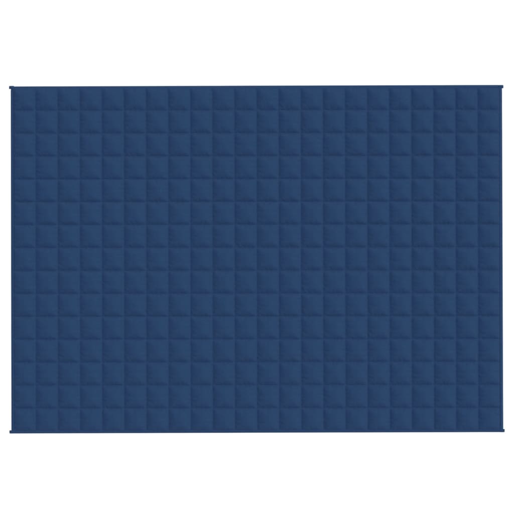 vidaXL Gewichtsdecke Blau 155x220 cm 7 kg Stoff