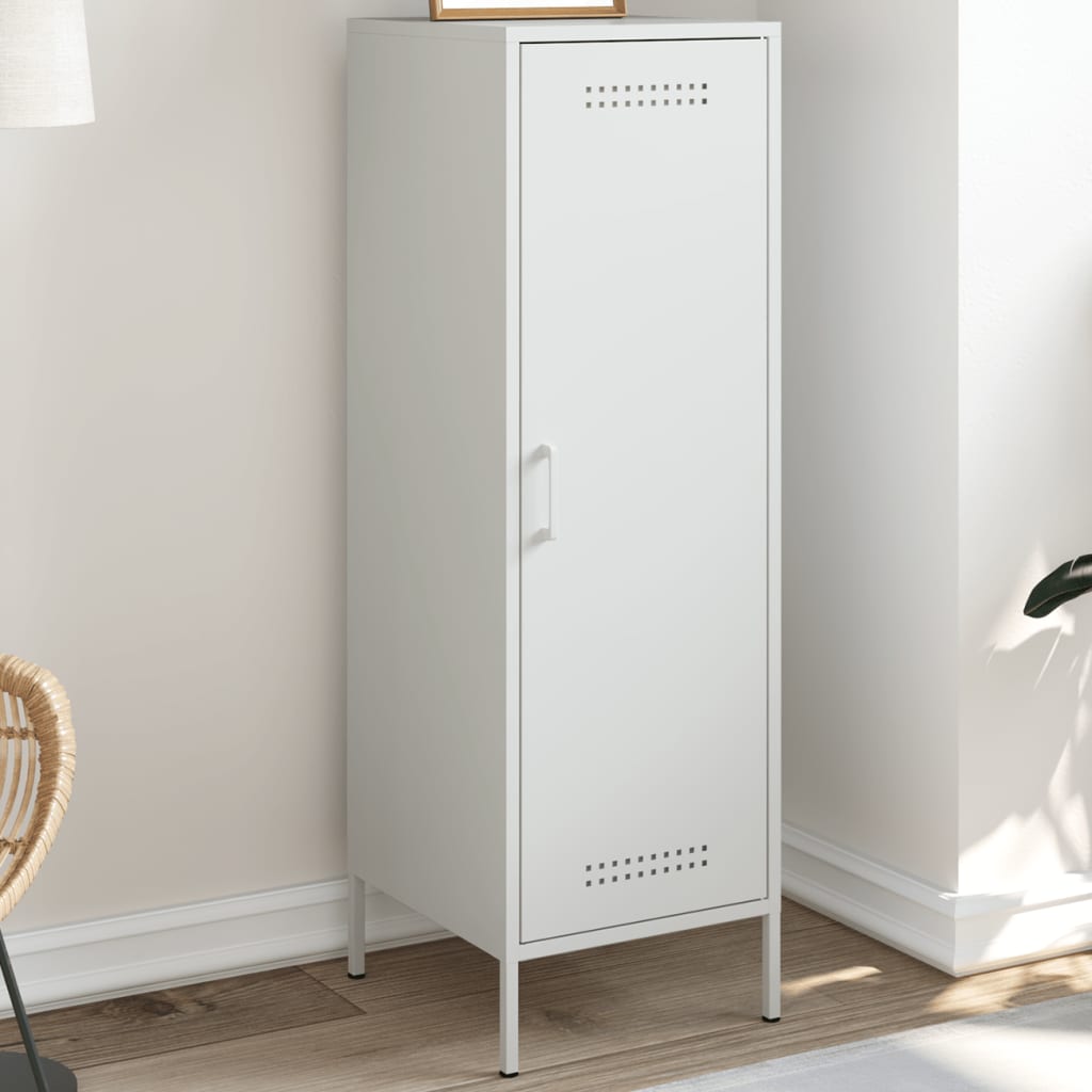 vidaXL Highboard Weiß 36x39x113 cm Stahl