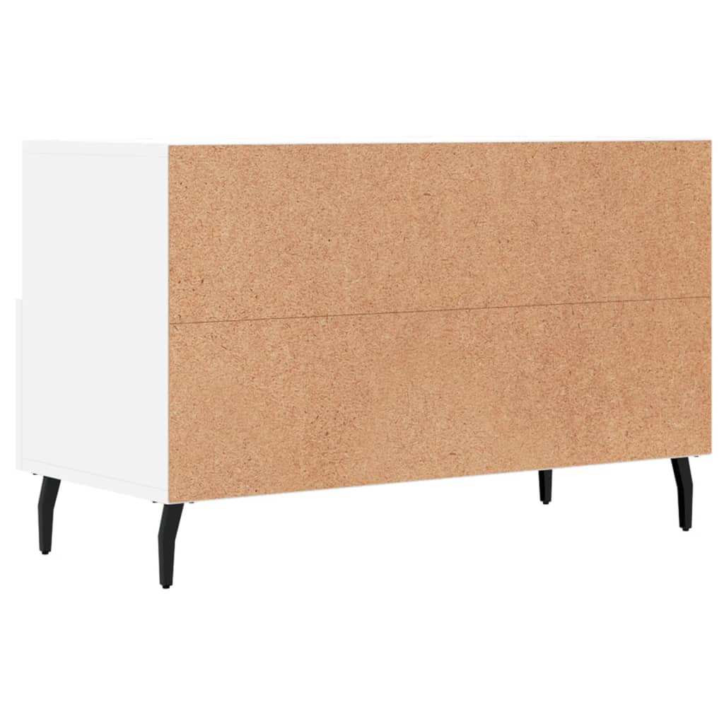 vidaXL TV-Schrank Weiß 80x36x50 cm Holzwerkstoff