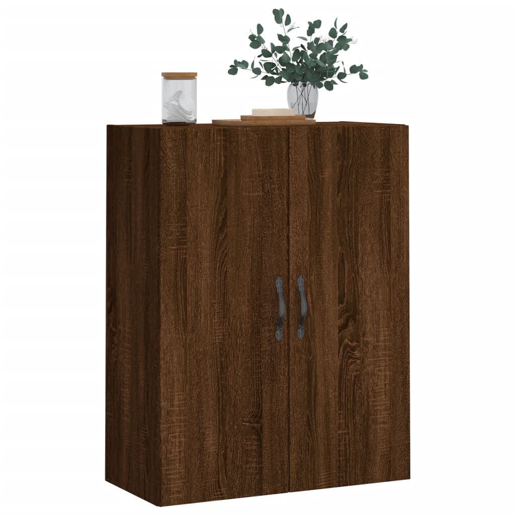 vidaXL Wandschrank Braun Eichen-Optik 69,5x34x90 cm Holzwerkstoff