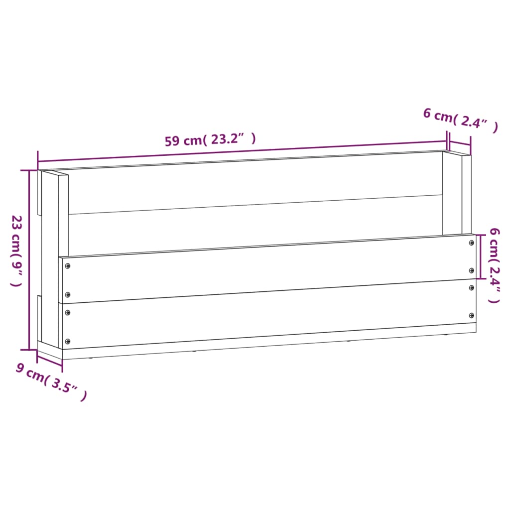 vidaXL Wand-Schuhregale 2 Stk. Weiß 59x9x23 cm Massivholz Kiefer