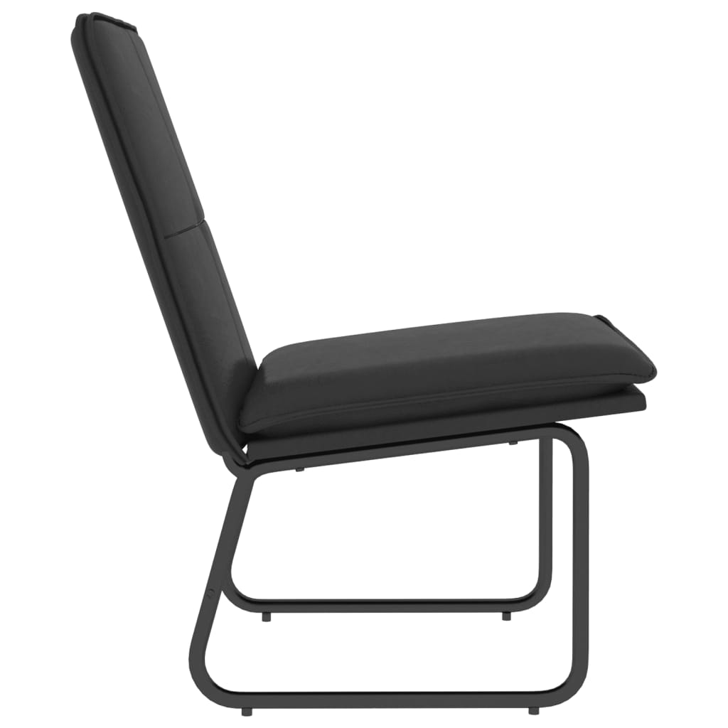 vidaXL Loungesessel Schwarz 54x75x76 cm Kunstleder