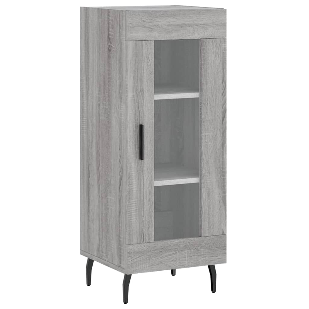 vidaXL Highboard Grau Sonoma 34,5x34x180 cm Holzwerkstoff