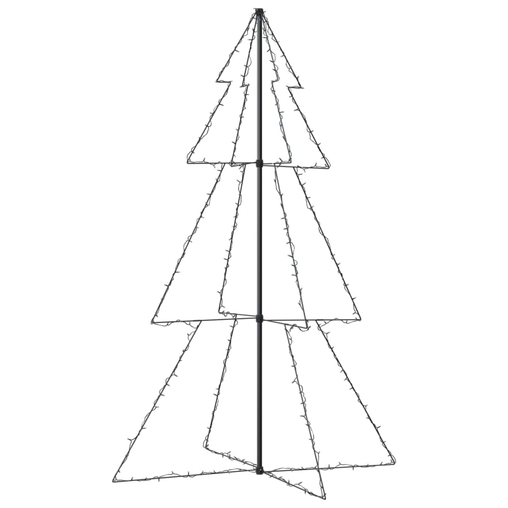 vidaXL Weihnachtsbaum in Kegelform 240 LEDs Indoor Outdoor 118x180 cm