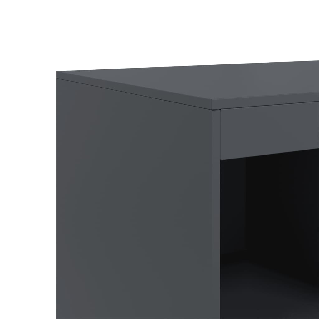 vidaXL Highboard Anthrazit 67x39x95 cm Stahl