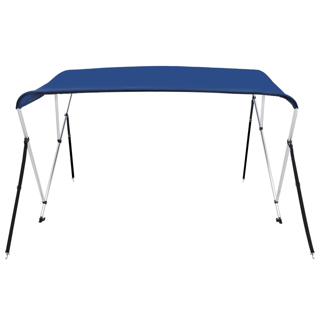 vidaXL 3-Bow Bimini Top Blau 183x180x137 cm