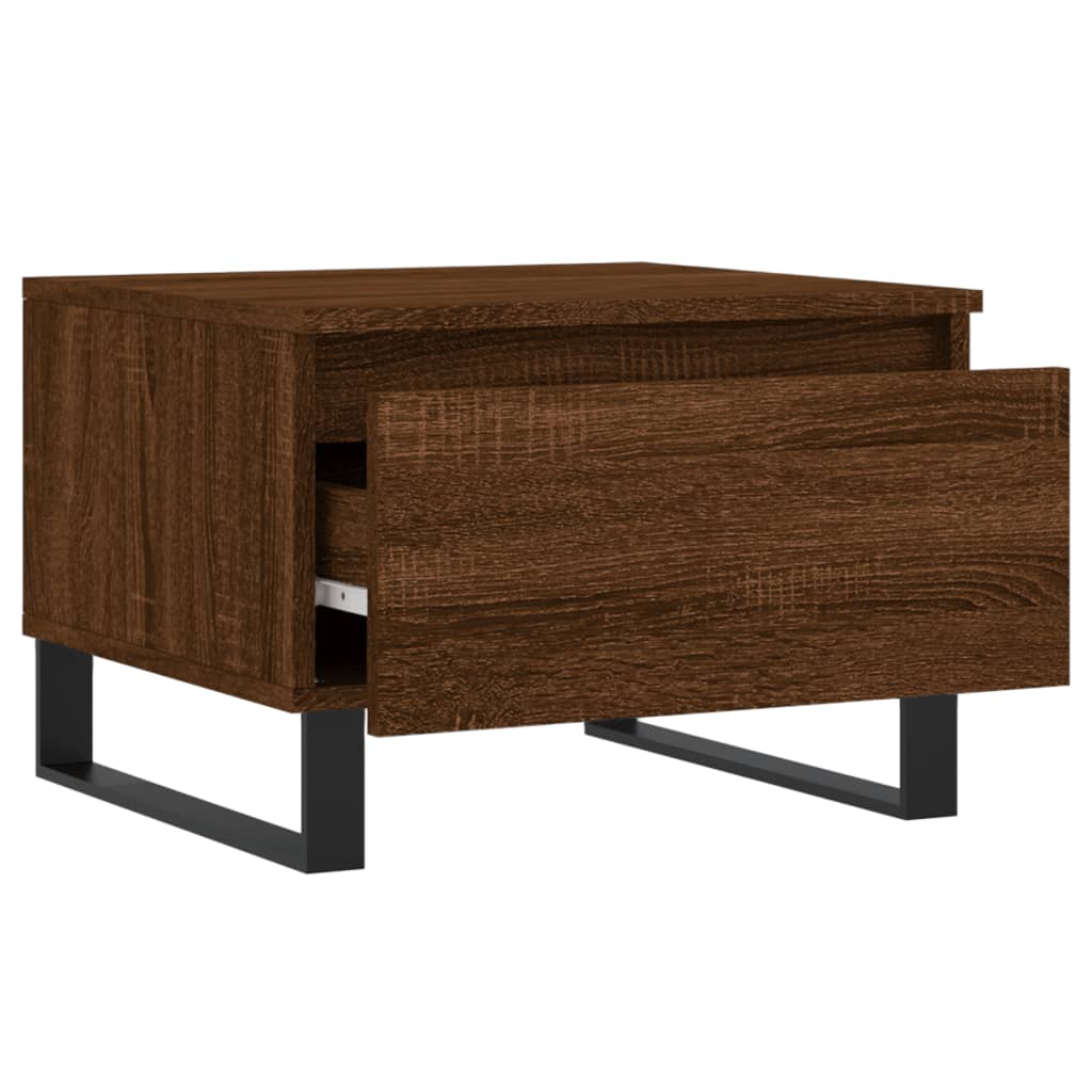 vidaXL Couchtisch Braun Eichen-Optik 50x46x35 cm Holzwerkstoff