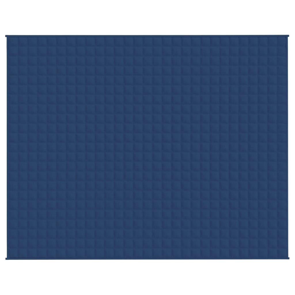 vidaXL Gewichtsdecke Blau 235x290 cm 11 kg Stoff