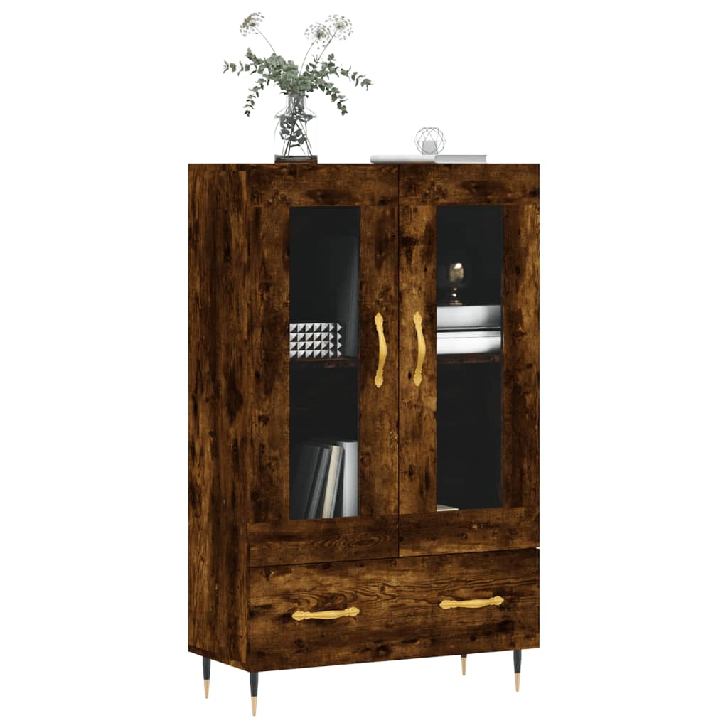 vidaXL Highboard Räuchereiche 69,5x31x115 cm Holzwerkstoff