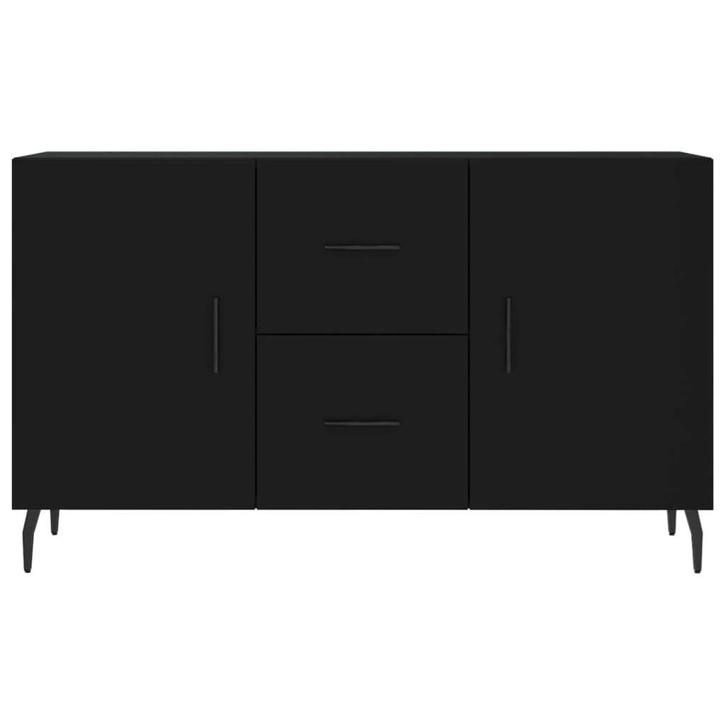 vidaXL Sideboard Schwarz 100x36x60 cm Holzwerkstoff