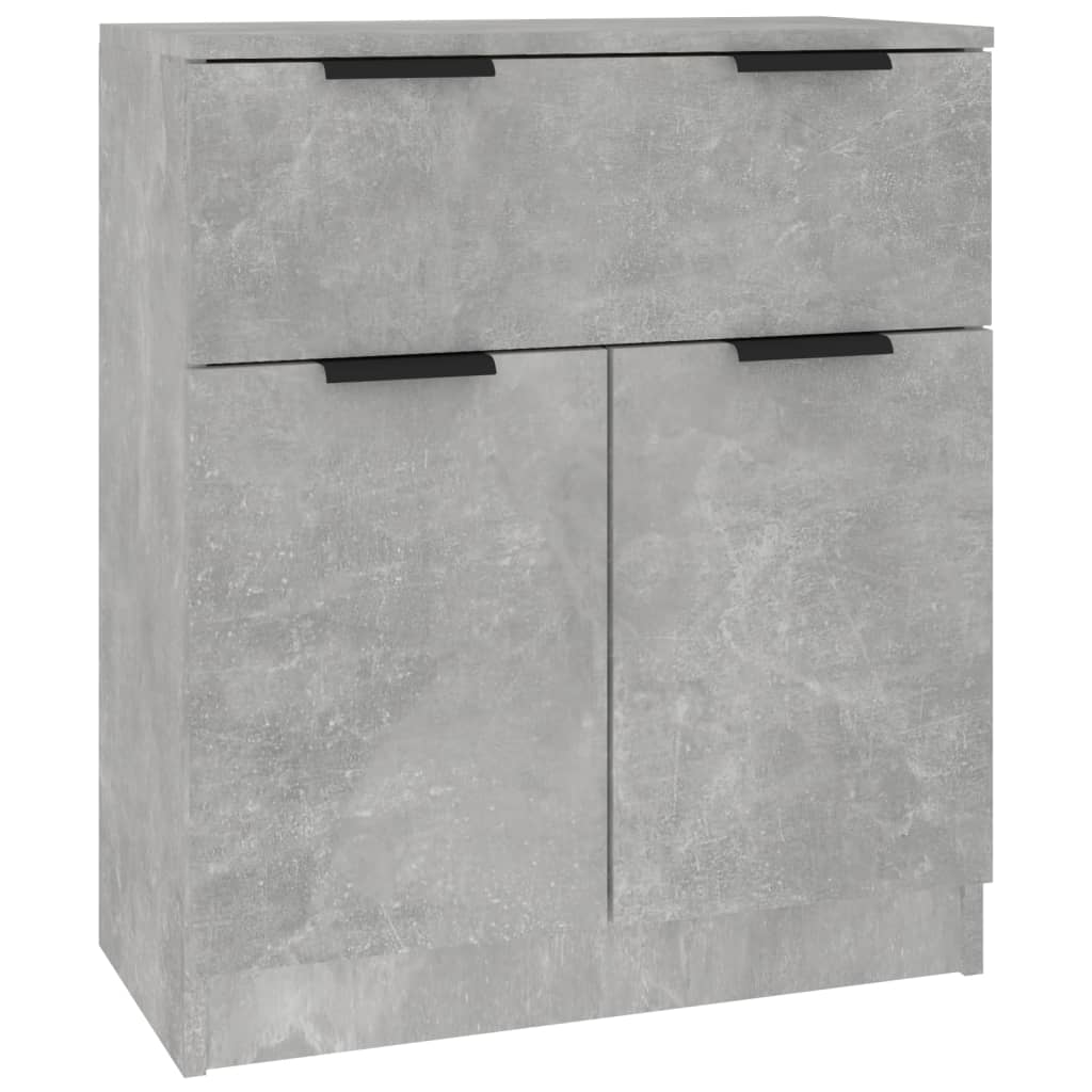 vidaXL Sideboards 3 Stk. Betongrau Holzwerkstoff