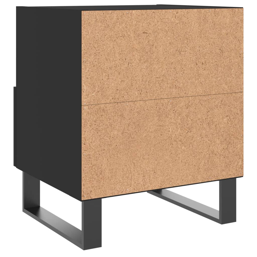 vidaXL Nachttisch Schwarz 40x35x47,5 cm Holzwerkstoff