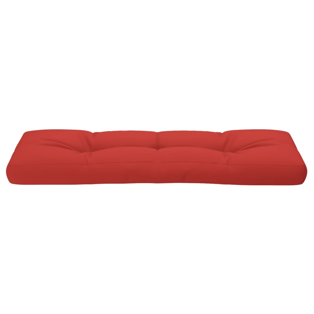 vidaXL Palettenkissen Rot 120x40x12 cm Stoff