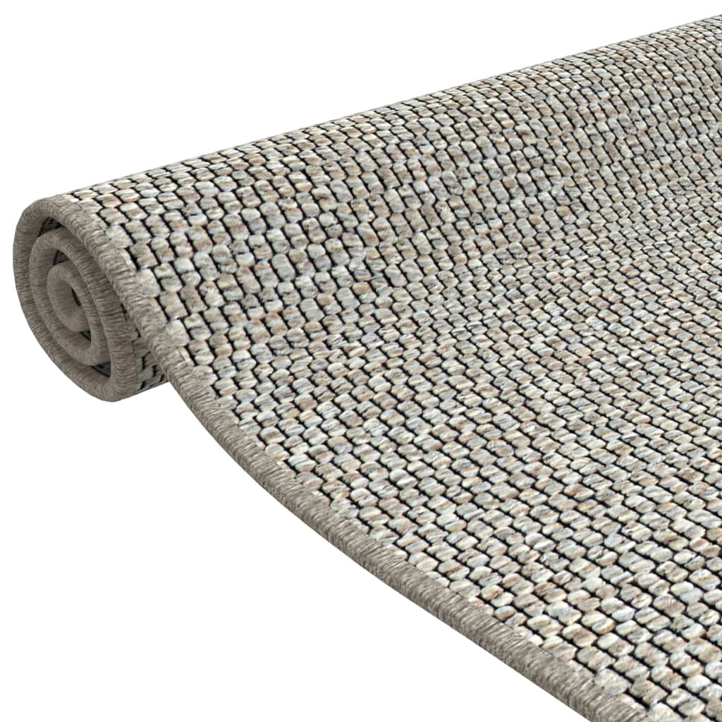 vidaXL Teppichläufer Sisal-Optik Taupe 80x150 cm