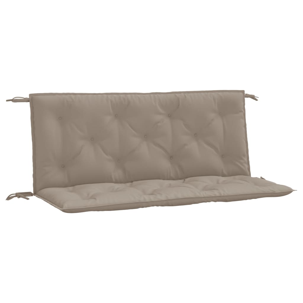 vidaXL Gartenbank-Auflage Taupe 120x(50+50)x7 cm Oxford-Gewebe