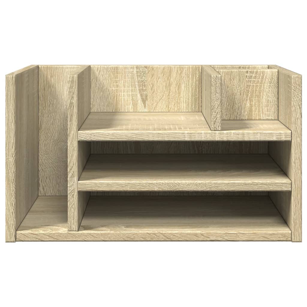 vidaXL Schreibtisch-Organizer Sonoma-Eiche 44,5x24x25 cm Holzwerkstoff