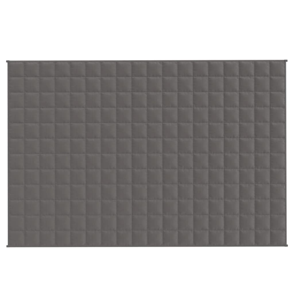 vidaXL Gewichtsdecke Grau 122x183 cm 9 kg Stoff