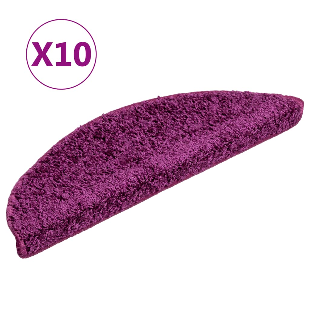 vidaXL Stufenmatten 10 Stk. 56x17x3 cm Violett