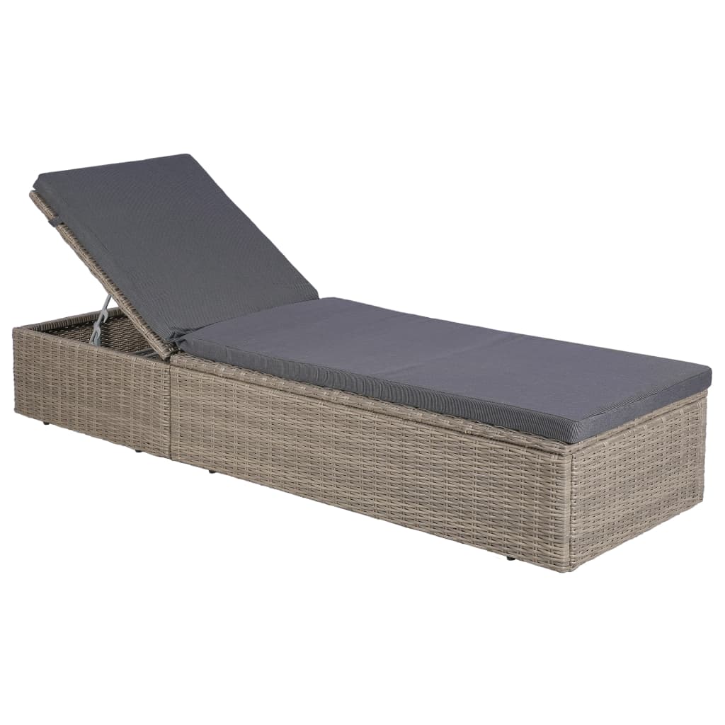 vidaXL 9-tlg. Garten-Essgruppe Poly Rattan Braun