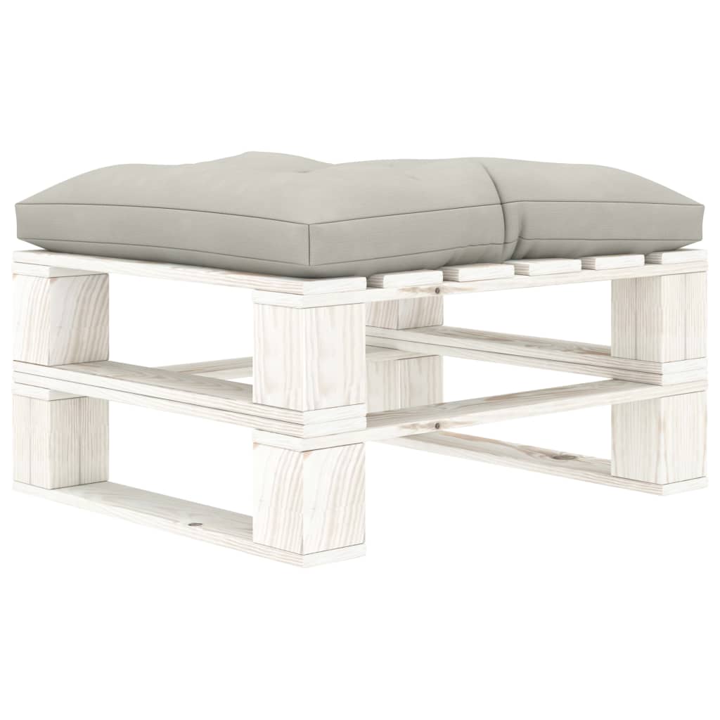 vidaXL 6-tlg. Garten-Lounge-Set Paletten mit Kissen in Taupe Holz