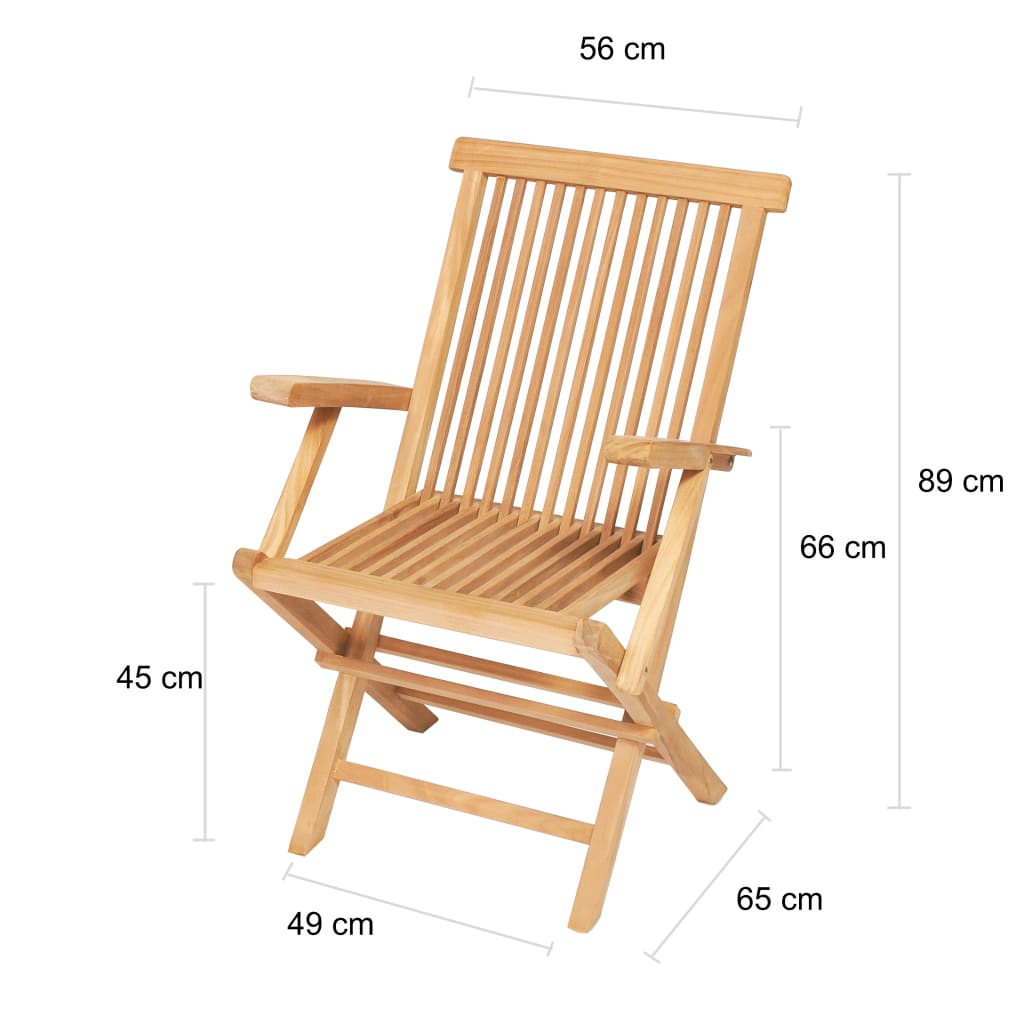 vidaXL 7-tlg. Garten-Essgruppe 150-200 x 100 x 75 cm Massivholz Teak