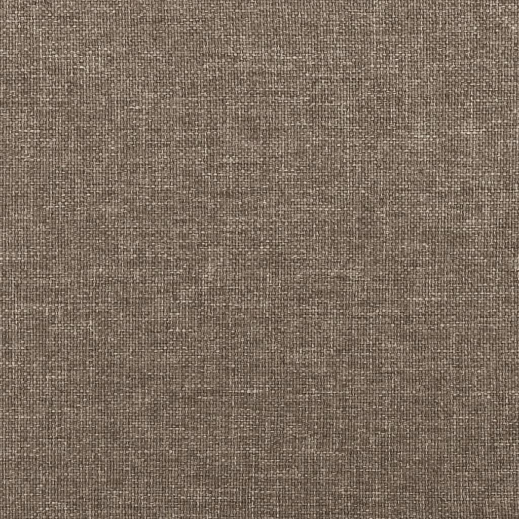 vidaXL Kopfteil mit Ohren Taupe 163x16x78/88 cm Stoff