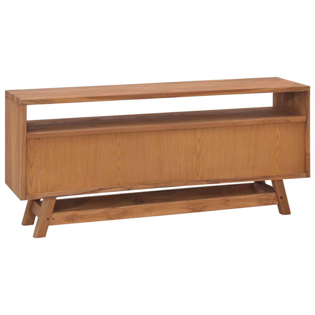 vidaXL TV-Schrank 110x30x50 cm Massivholz Teak