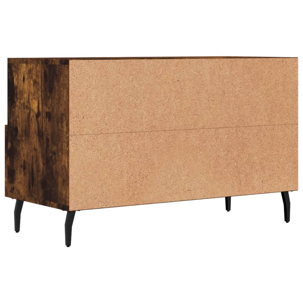 vidaXL TV-Schrank Räuchereiche 80x36x50 cm Holzwerkstoff