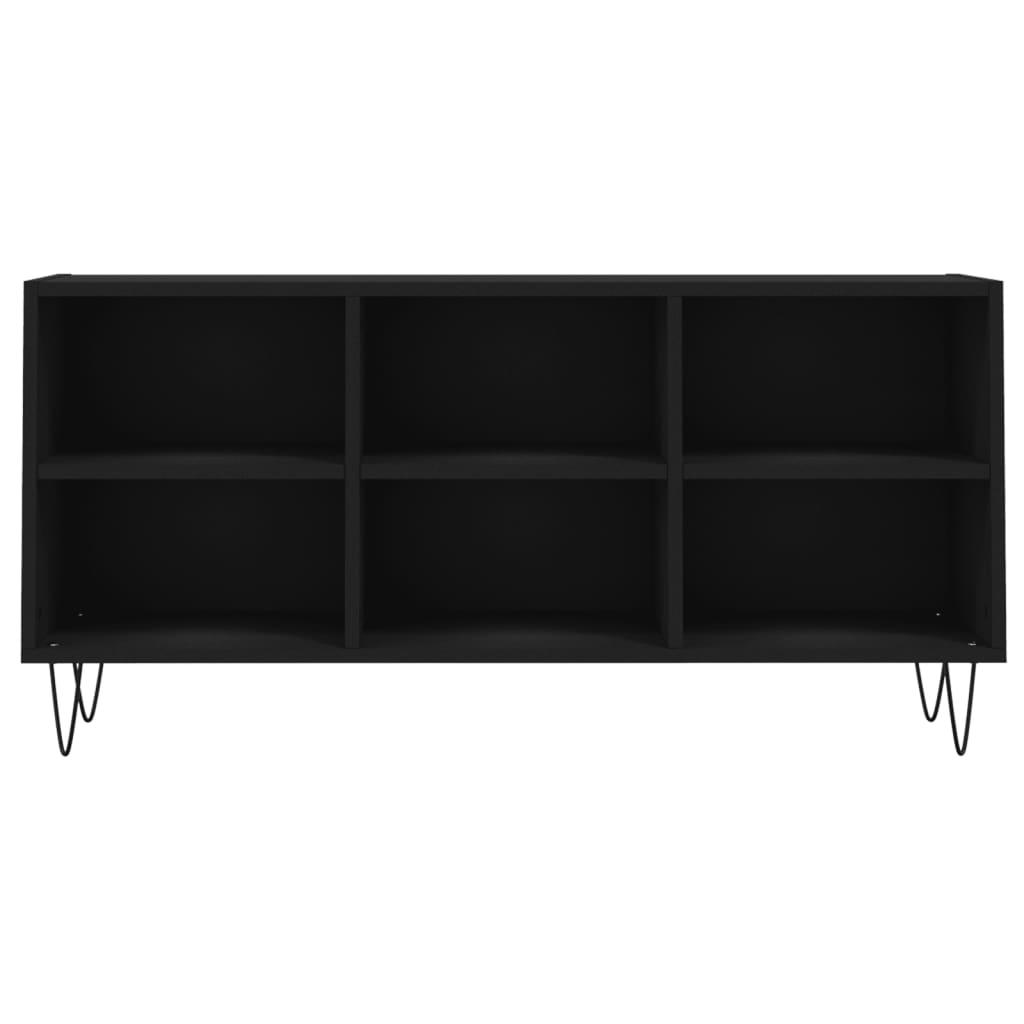 vidaXL TV-Schrank Schwarz 103,5x30x50 cm Holzwerkstoff