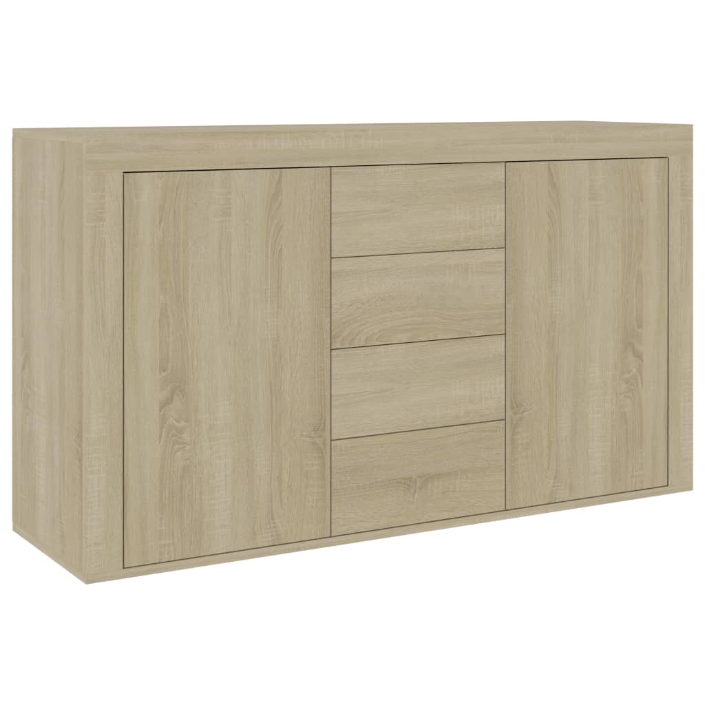 vidaXL Sideboard Sonoma-Eiche 120x36x69 cm Holzwerkstoff