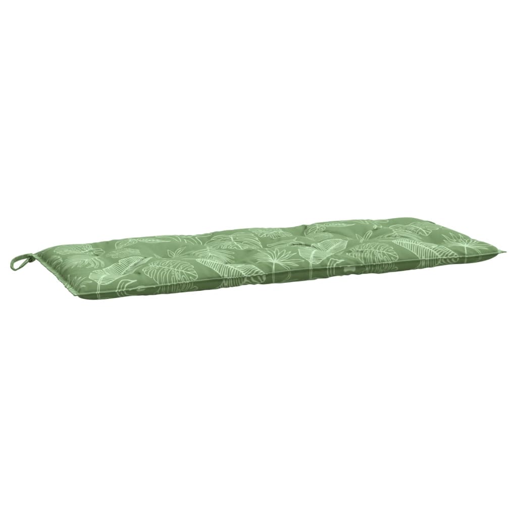 vidaXL Gartenbank-Auflage Blattmuster 120x50x7 cm Stoff