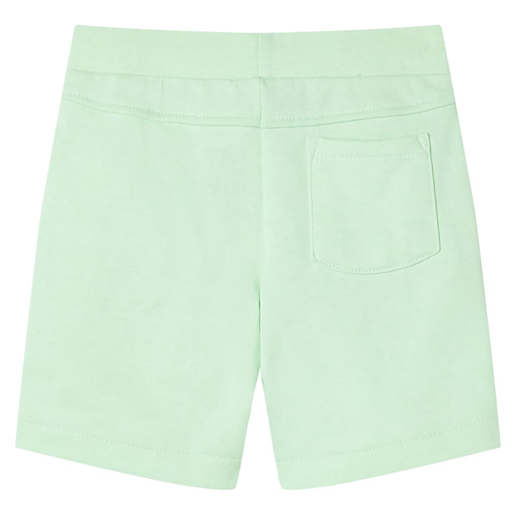 Kindershorts mit Kordelzug Knallgrün 128