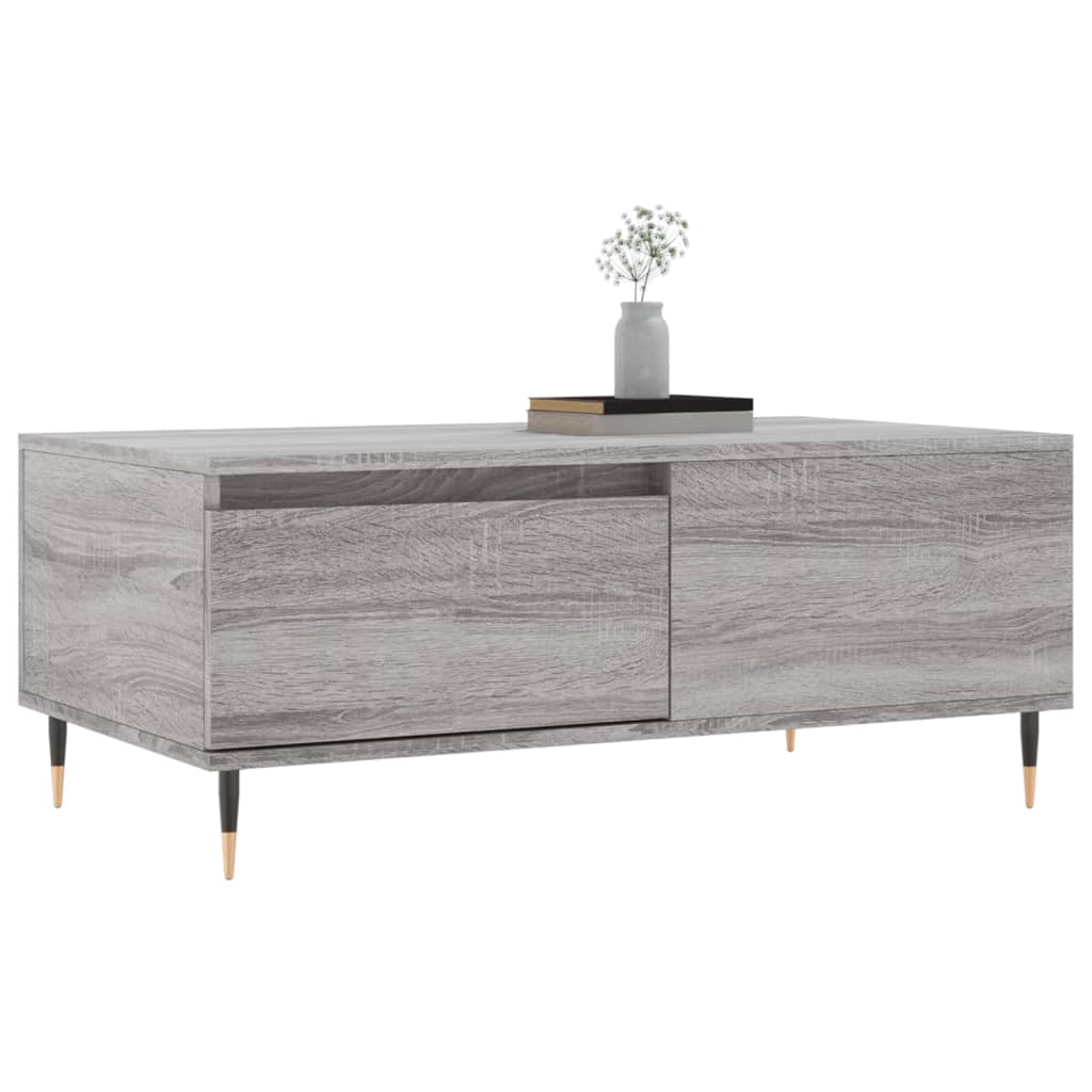 vidaXL Couchtisch Grau Sonoma 90x50x36,5 cm Holzwerkstoff