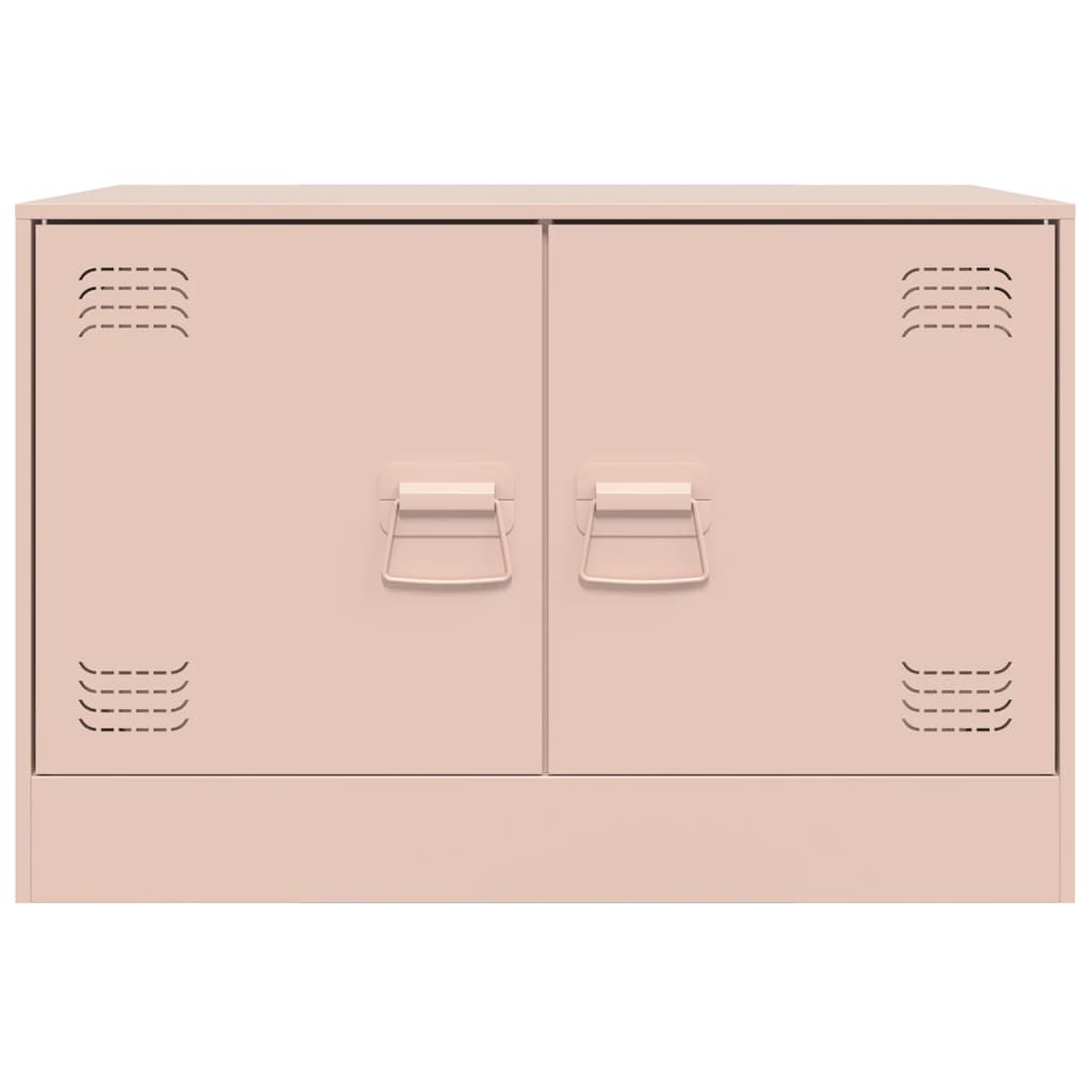 vidaXL TV-Schrank Rosa 67x39x44 cm Stahl