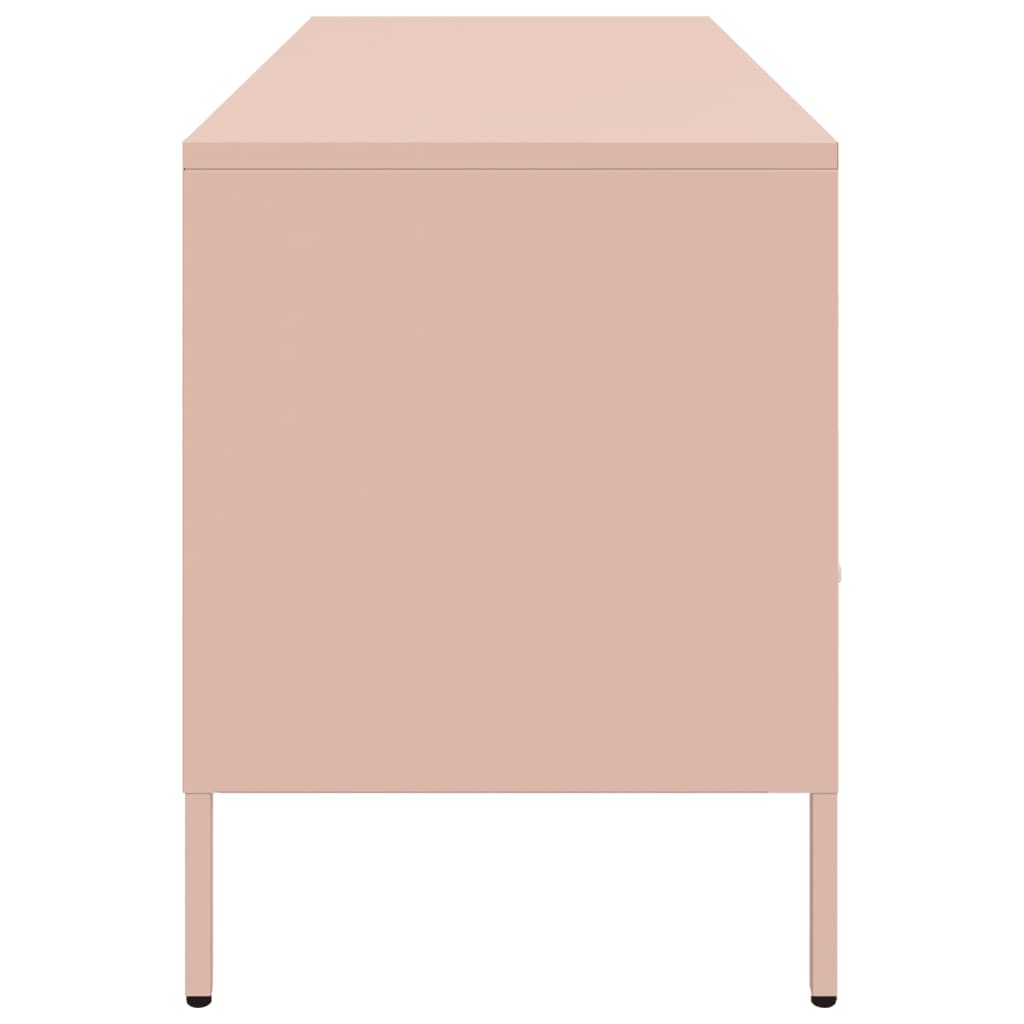 vidaXL TV-Schrank Rosa 100,5x39x50,5 cm Stahl