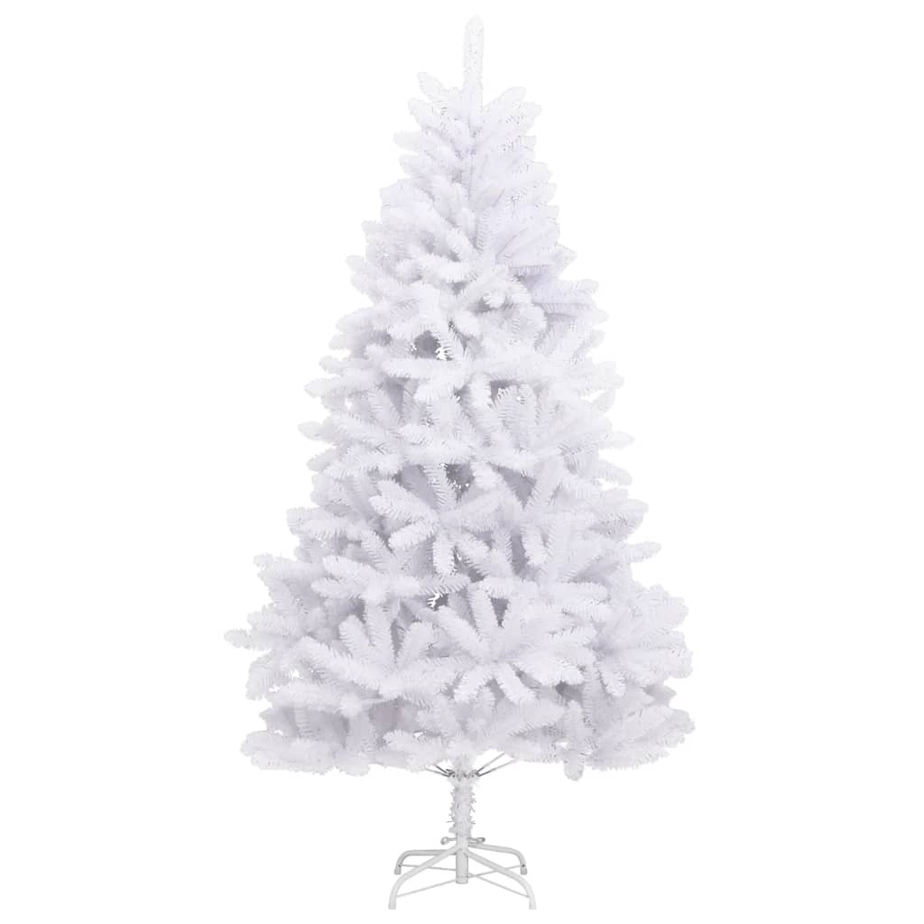 vidaXL Künstlicher Weihnachtsbaum Klappbar mit Ständer Weiß 210 cm