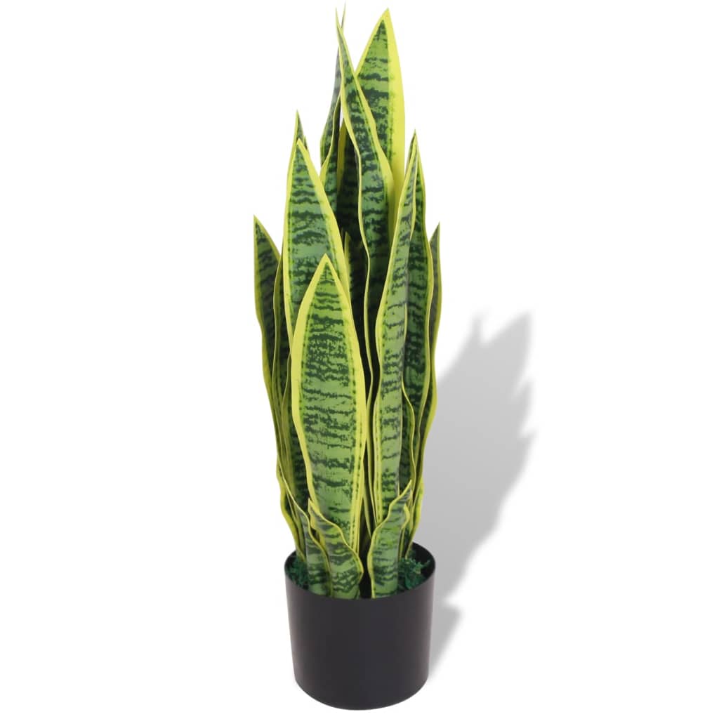 vidaXL Künstliche Sansevieria Bogenhanf mit Topf 65 cm Grün