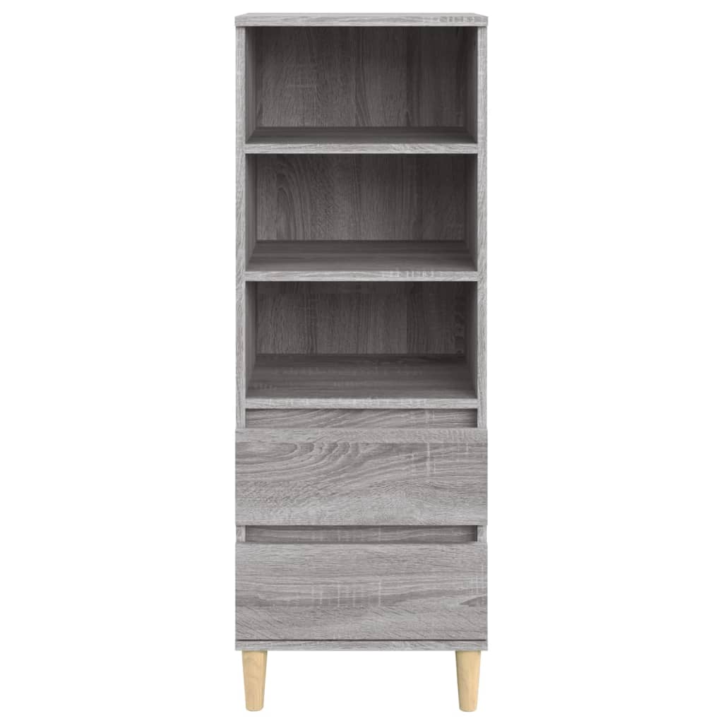 vidaXL Highboard Grau Sonoma 40x36x110 cm Holzwerkstoff