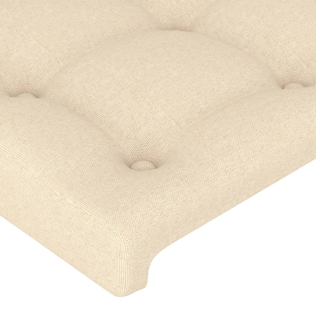 vidaXL Kopfteil mit Ohren Creme 93x16x78/88 cm Stoff