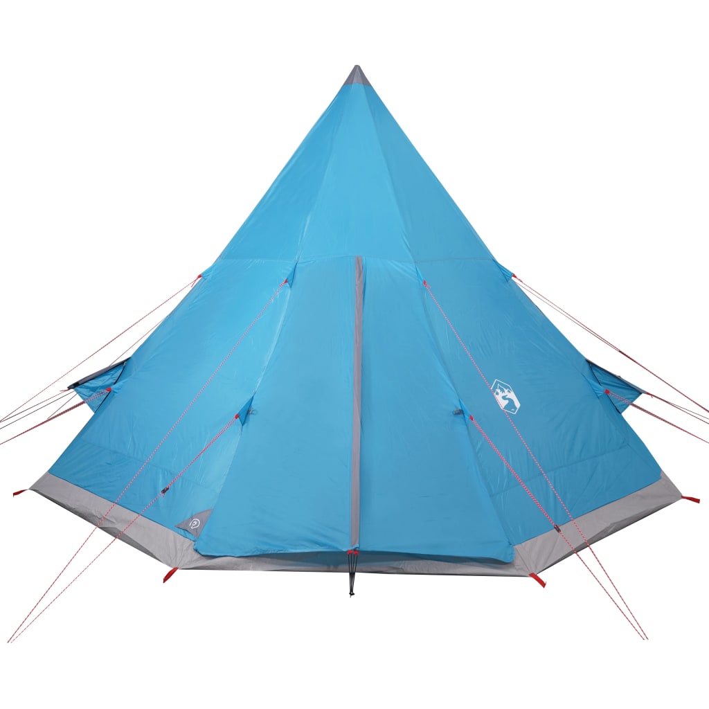 vidaXL Tipi-Campingzelt 4 Personen Blau Wasserdicht