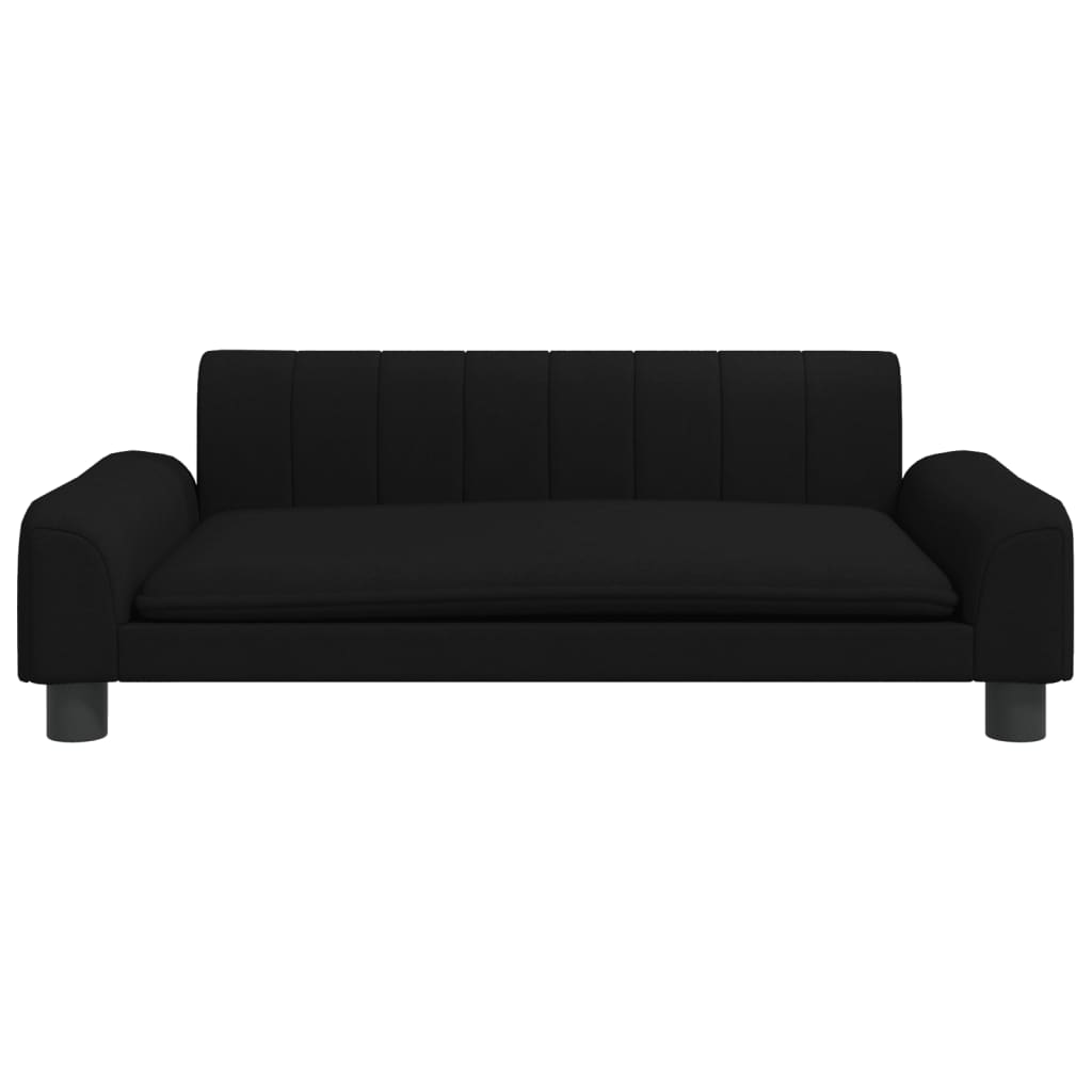 vidaXL Kindersofa Schwarz 90x53x30 cm Stoff