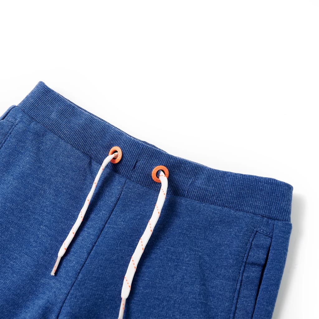 Kindershorts mit Kordelzug Dunkelblau Melange 140