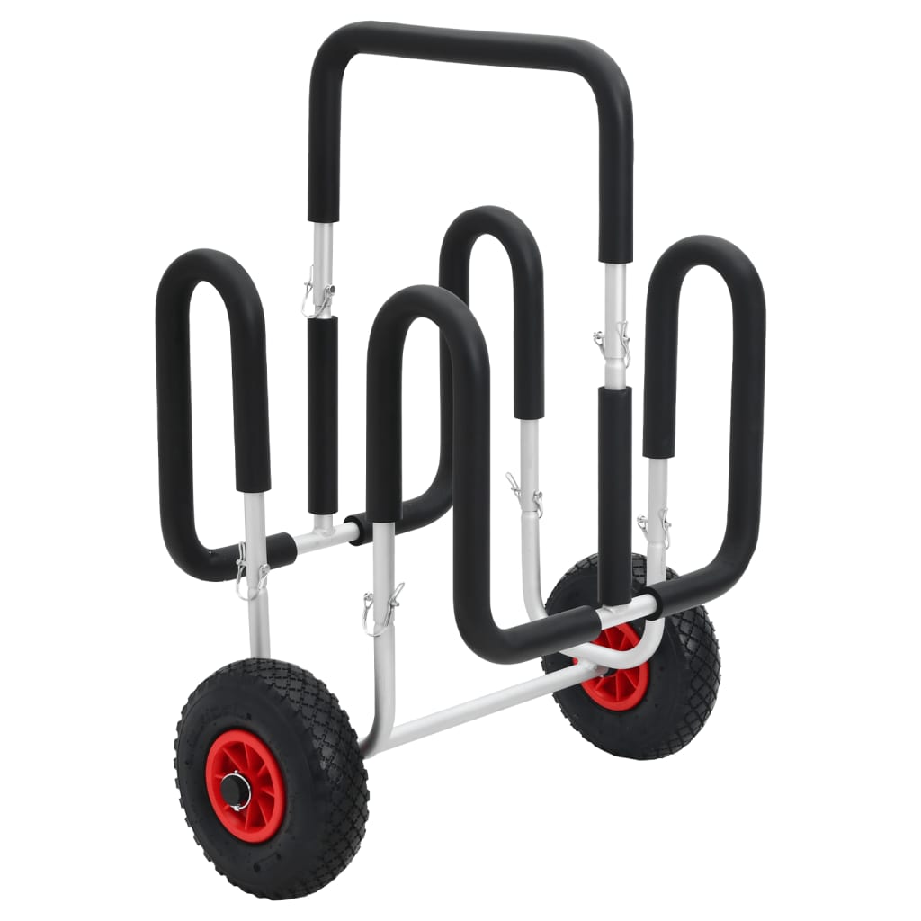 vidaXL Kajak-Trolley für 2 Boards 90 kg Aluminium