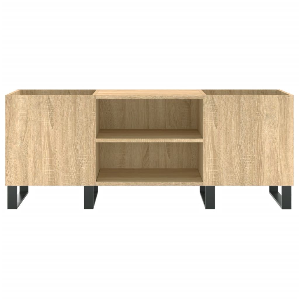 vidaXL Plattenschrank Sonoma-Eiche 121x38x48 cm Holzwerkstoff