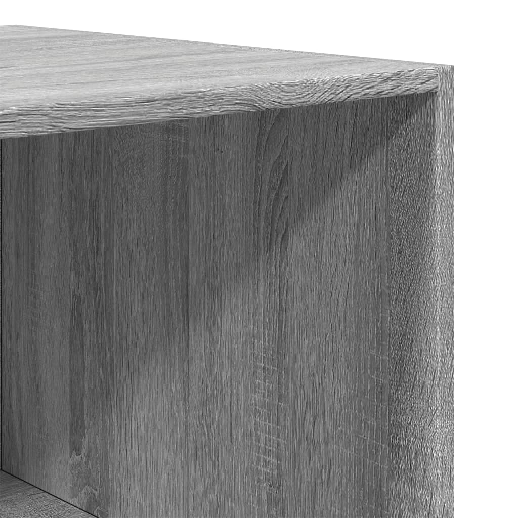 vidaXL Kleiderschrank Grau Sonoma 80x50x200 cm Holzwerkstoff