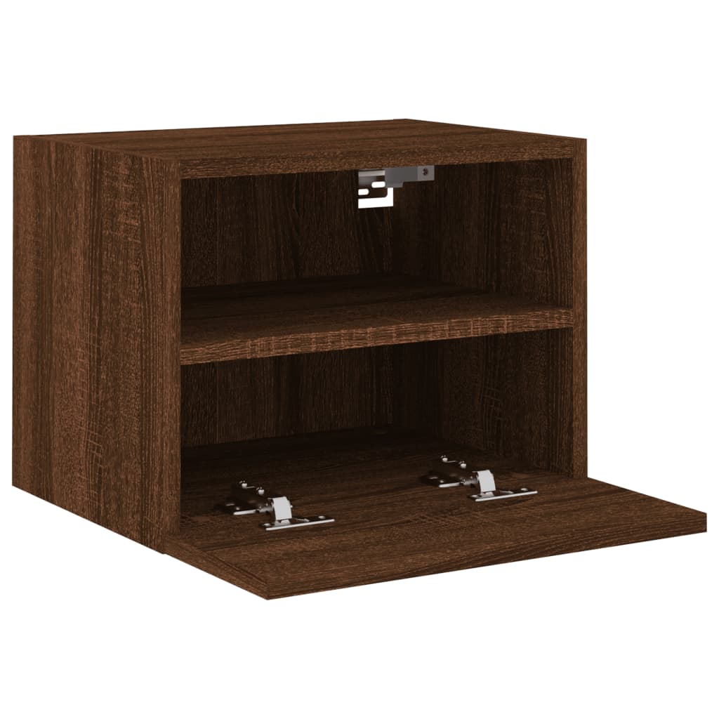 vidaXL TV-Wandschrank Braun Eiche-Optik 40x30x30 cm Holzwerkstoff