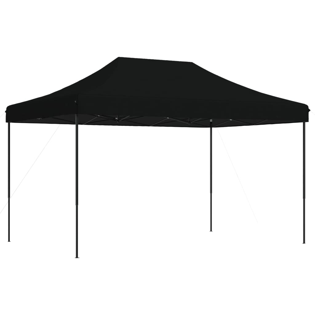 vidaXL Partyzelt Faltbar Pop-Up Schwarz 440x292x315 cm