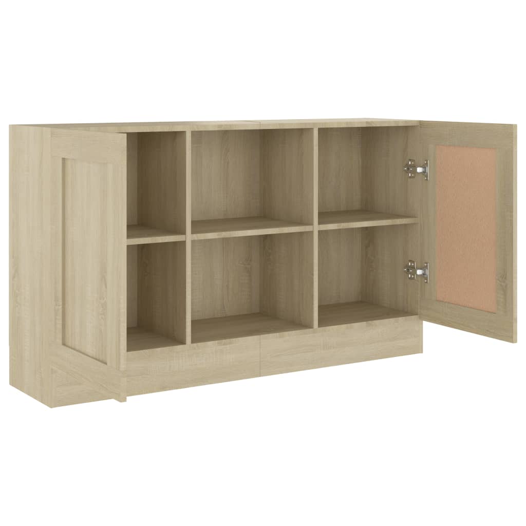 vidaXL Sideboard Sonoma-Eiche 120x30,5x70 cm Holzwerkstoff