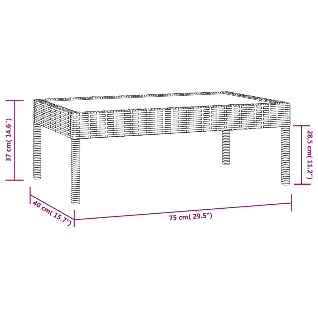 vidaXL 16-tlg. Garten-Lounge-Set mit Auflagen Poly Rattan Schwarz