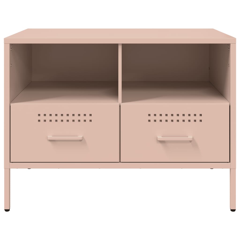 vidaXL TV-Schrank Rosa 68x39x50,5 cm Stahl